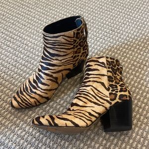 Dolce Vita Tiger and Cheetah Print Booties